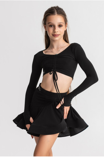 Kids Ballroom Dance Top DW Dancewear Lat 127 J