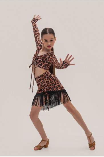 Юбка для латины - DW Dancewear Lat 135_Leo J