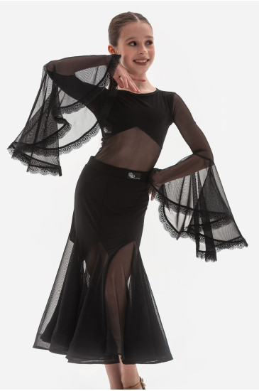 Боди для танцев — DW.dancewear St 189 (mesh + lace) J