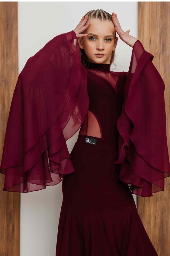 Танцювальне боді DW.Dancewear St 239 (шифон) - фото 4