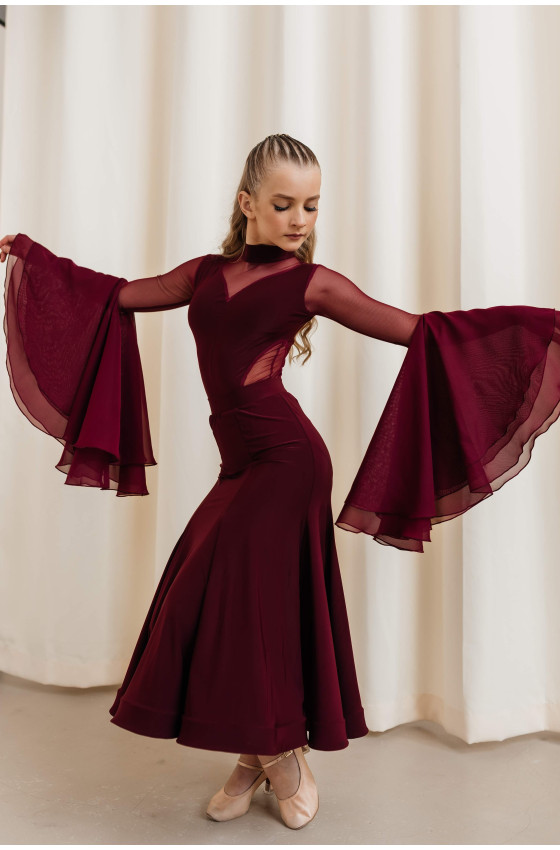 Танцювальне боді DW.Dancewear St 239 (шифон) - фото 5