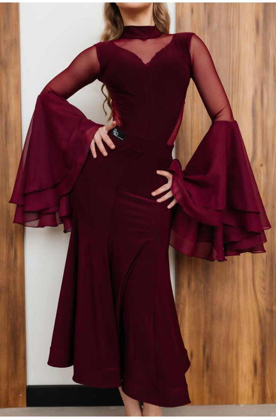 Танцювальне боді DW.Dancewear St 239 (шифон) - фото 1