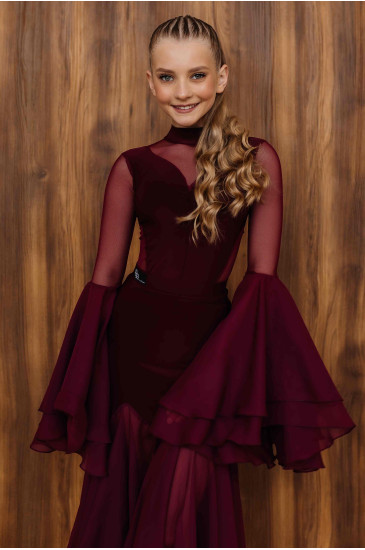 Танцювальне боді DW.Dancewear St 239 (шифон)